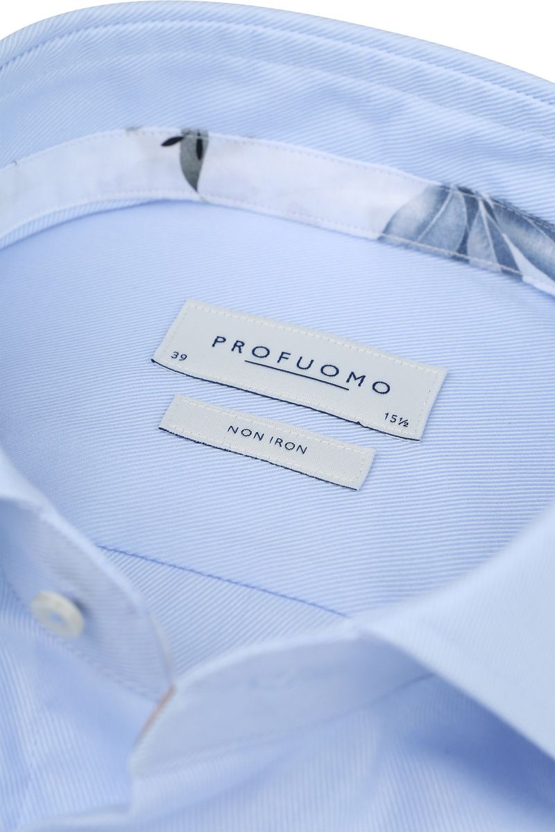 Profuomo Twill Overhemd Lichtblauw