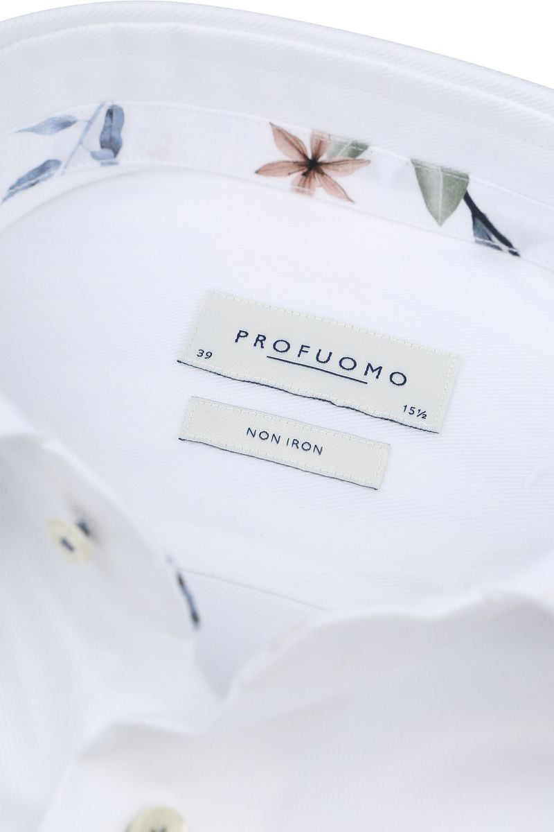 Profuomo Twill Overhemd Wit