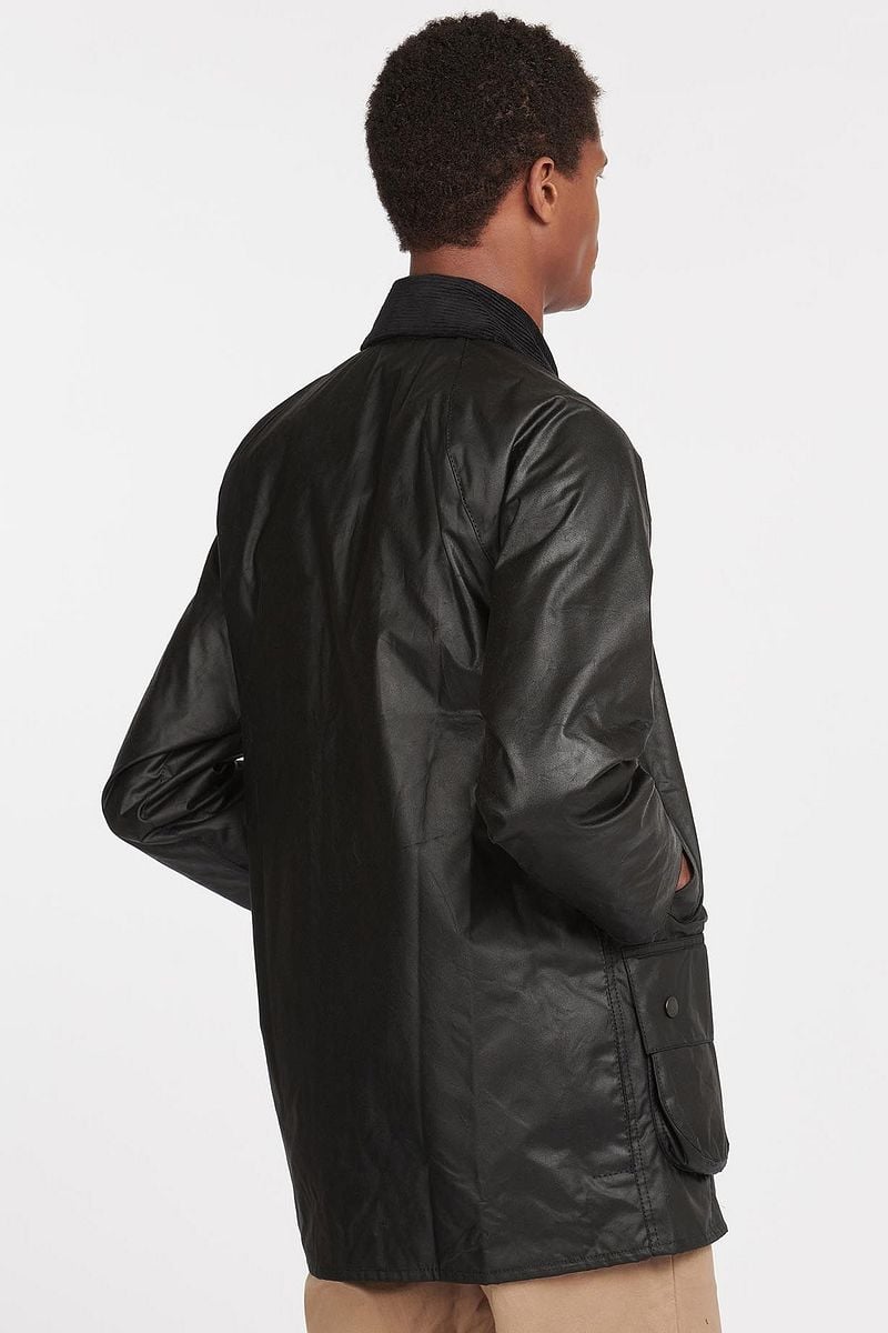 Barbour Beaufort Wachsjacke Schwarz - Größe 54 günstig online kaufen