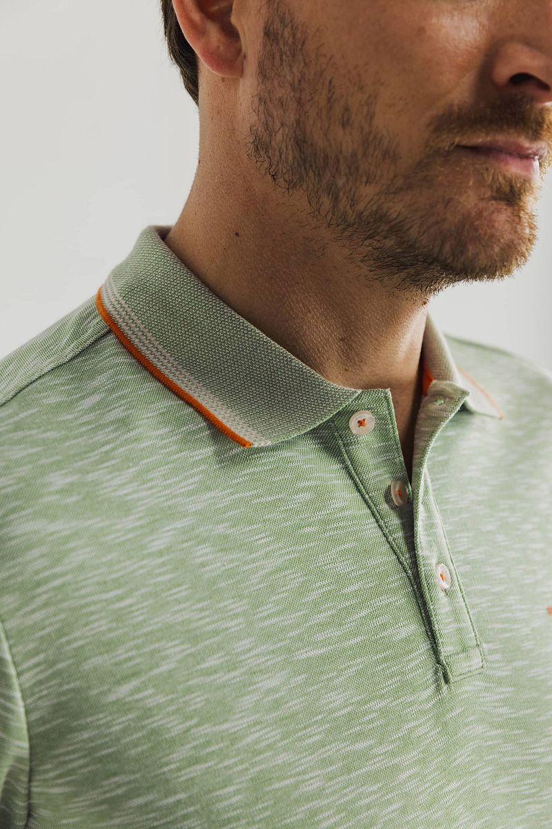 State of Art Polo Slubmelange Leaf Green