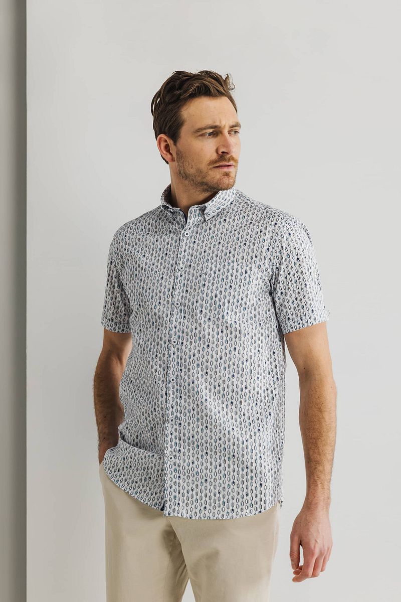 State of Art Short Sleeve Overhemd Print Popli