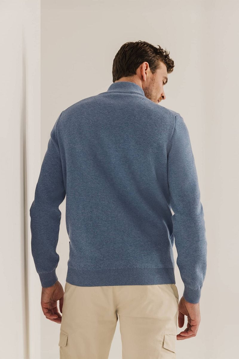 State of Art Vest Katoen Blauw