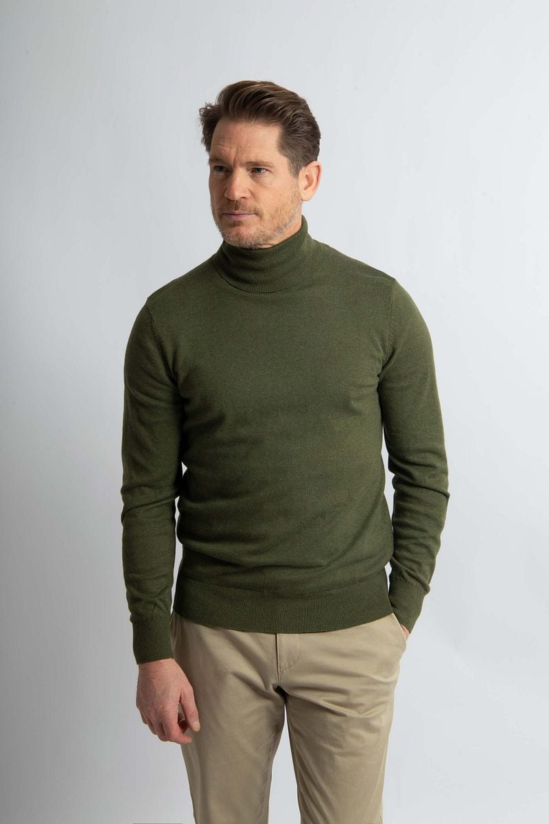 Steppin' Out Coltrui Cotton Cashmere Olijfgroen