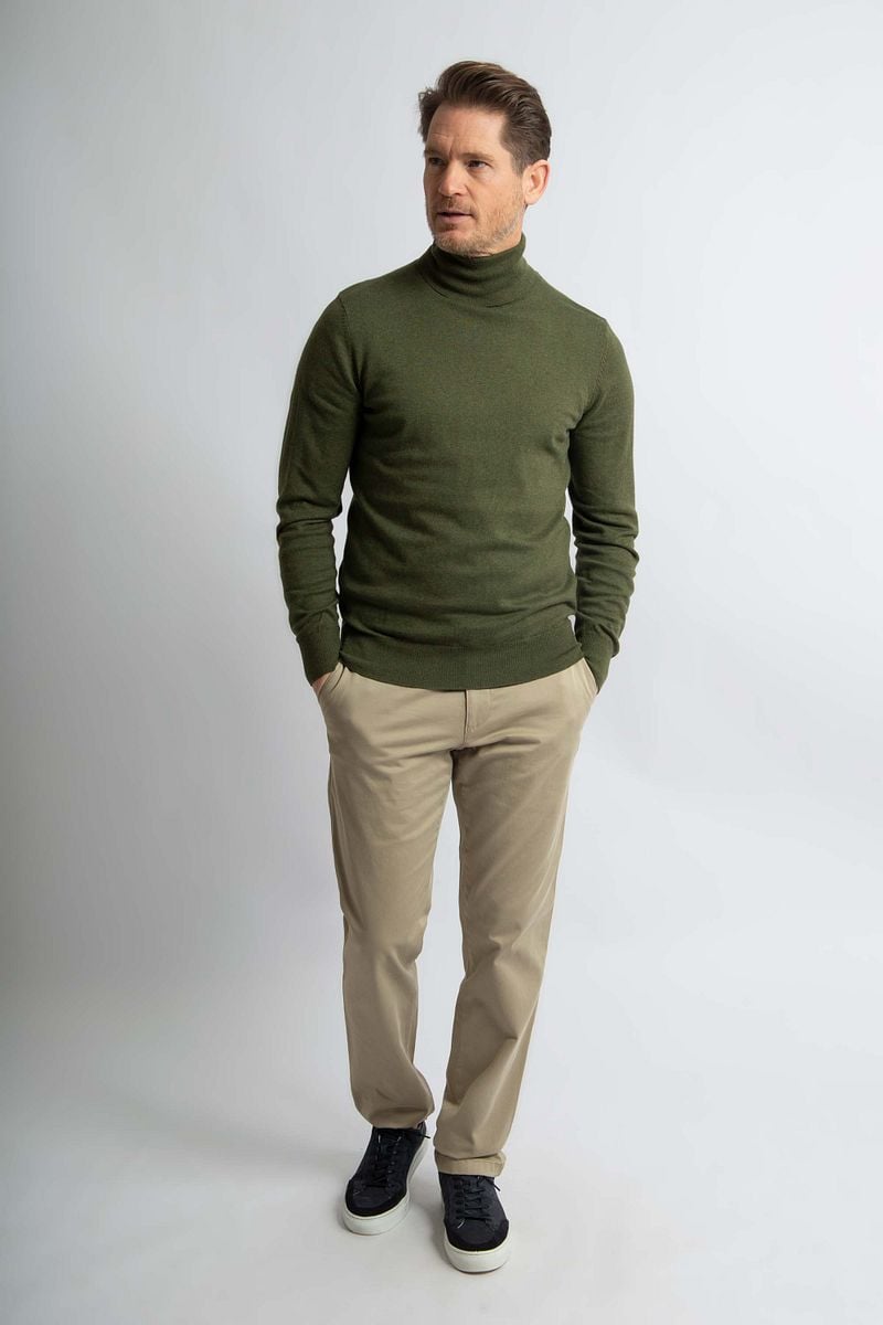 Steppin' Out Coltrui Cotton Cashmere Olijfgroen