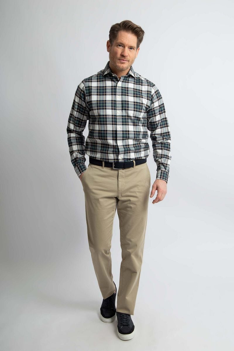 Steppin' Out Flanel Overhemd Ruit Zwart Groen