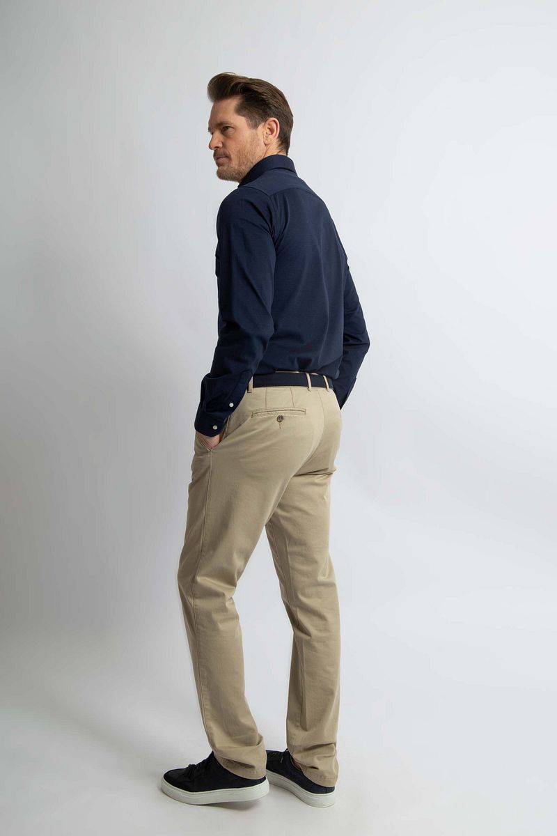 Steppin' Out Overhemd Stretch Piqué Navy