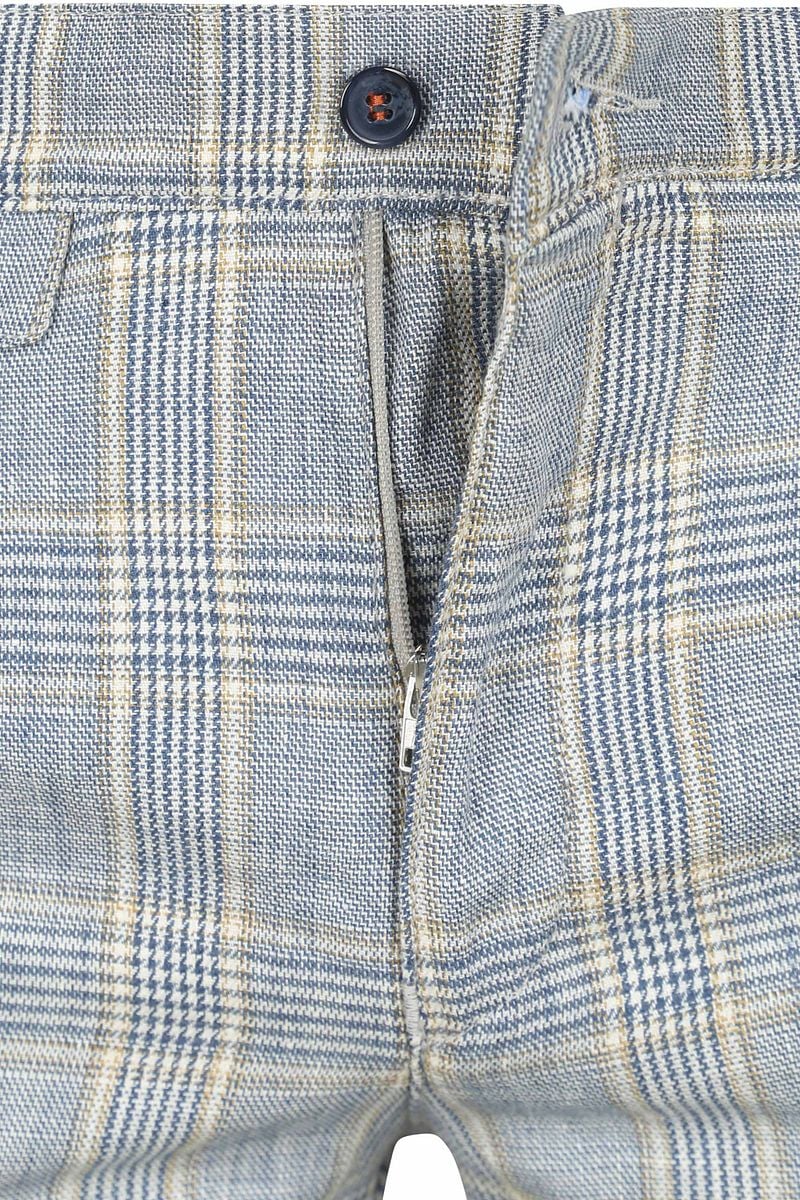 Suitable Chino Linen Blend Karos Blau - Größe 26 günstig online kaufen