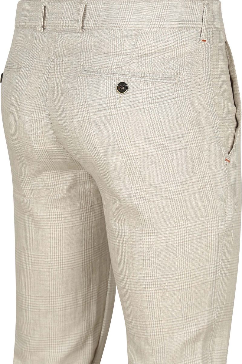 Suitable Chino Linen Blend Ruiten Beige
