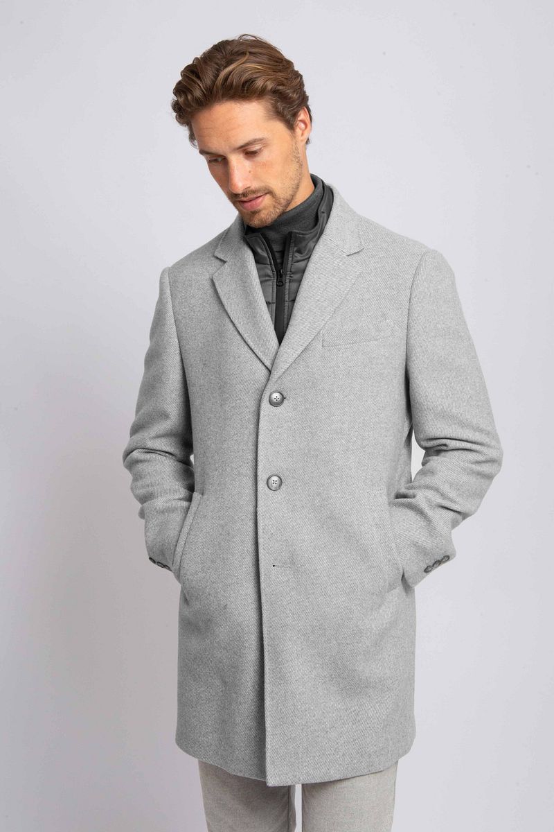 Suitable Coat Wolle Twill Grau - Größe 56 günstig online kaufen