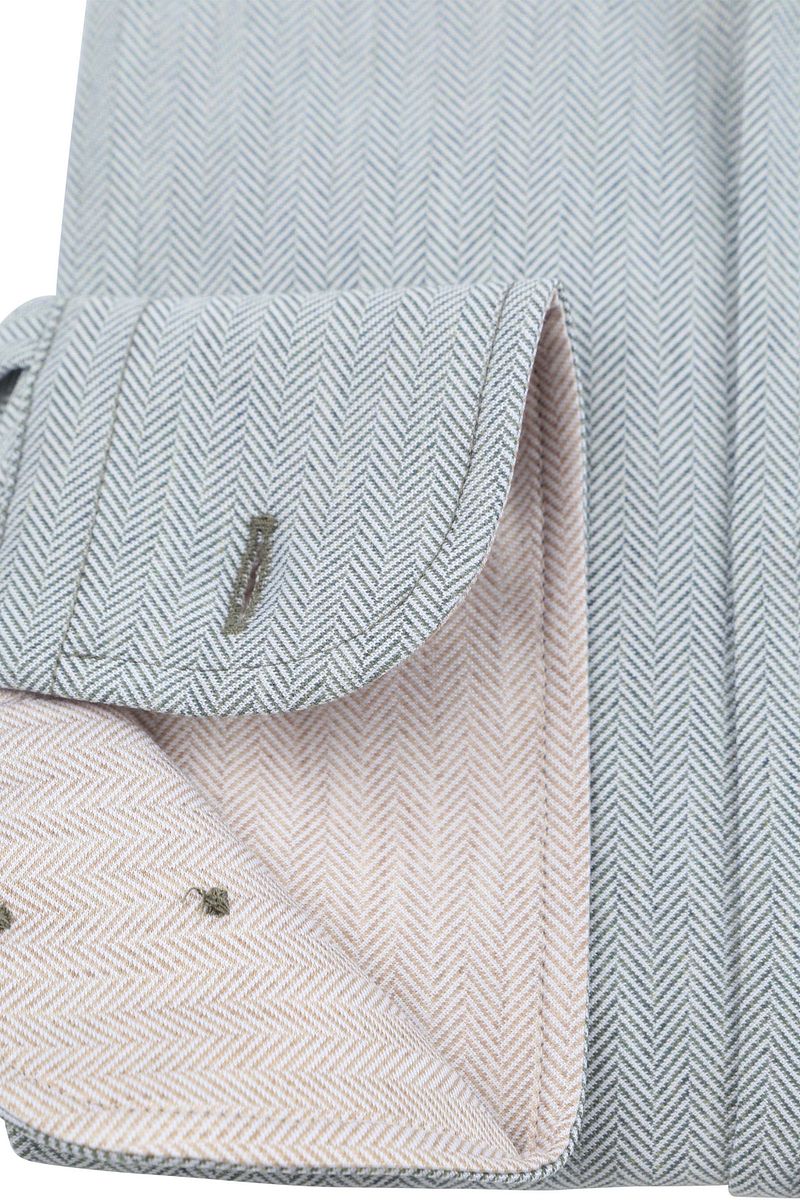 Suitable Herringbone Overhemd Groen