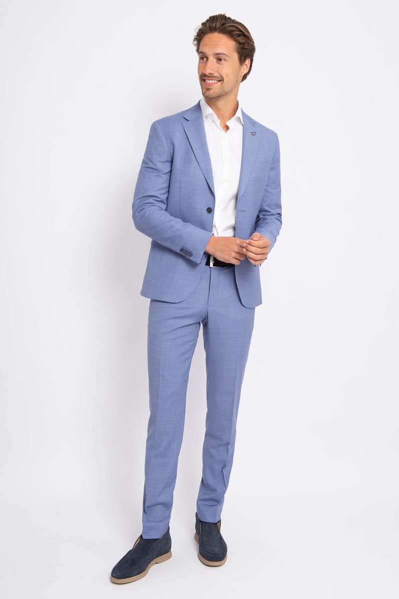 Suitable Toulon Kostuum Wol Blauw