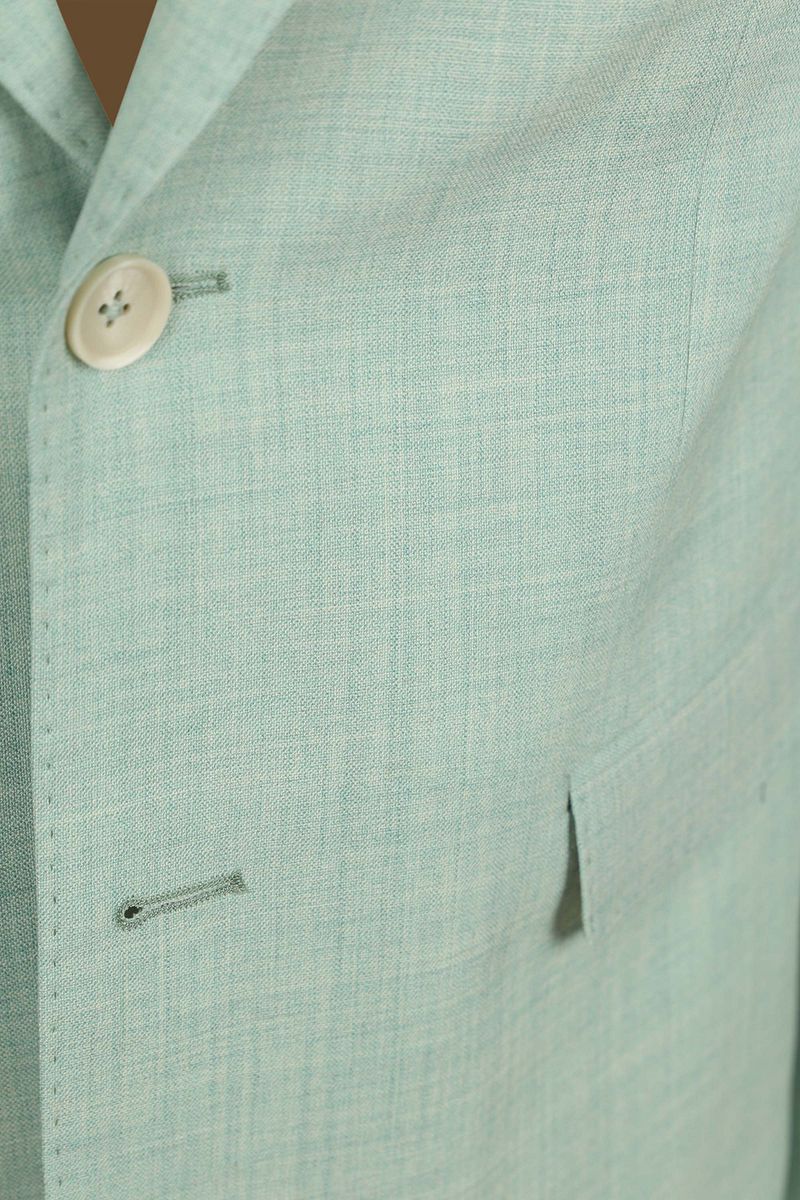 Suitable Toulon Kostuum Wol Surf Groen