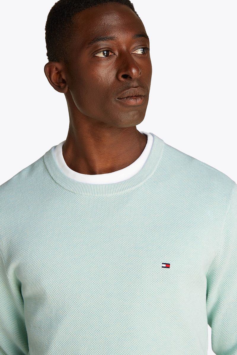 Tommy Hilfiger Structure Trui Mintgroen