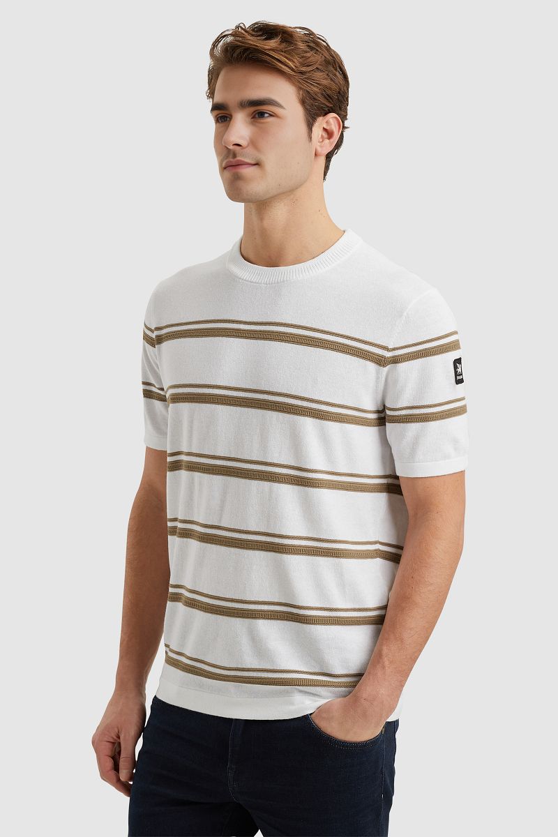 Vanguard Knitted T-Shirt Streep