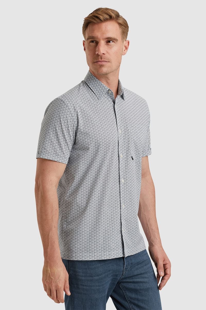 Vanguard Short Sleeve Hemd Print Blau - Größe M günstig online kaufen