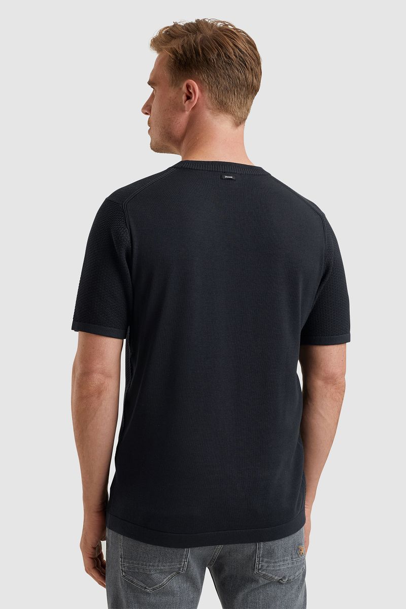 Vanguard T-Shirt Structuur Navy