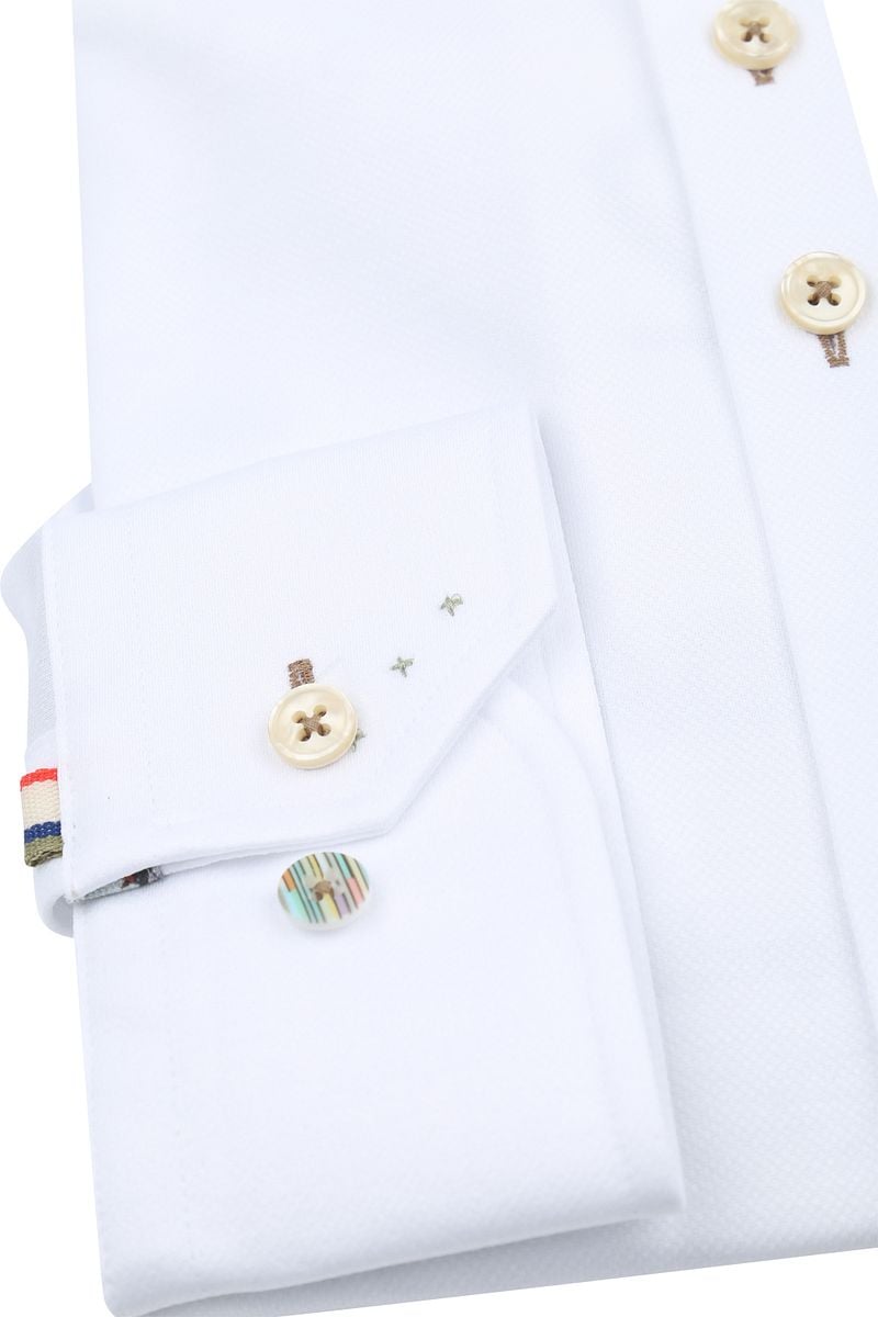 R2 Shirt Japanese Knitted Contrast White - Größe 44 günstig online kaufen