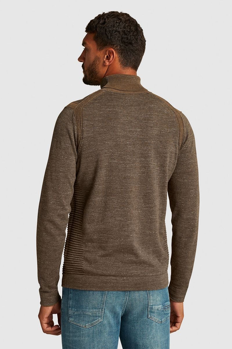 Cast Iron Rollkragenpullover Braun - Größe M günstig online kaufen