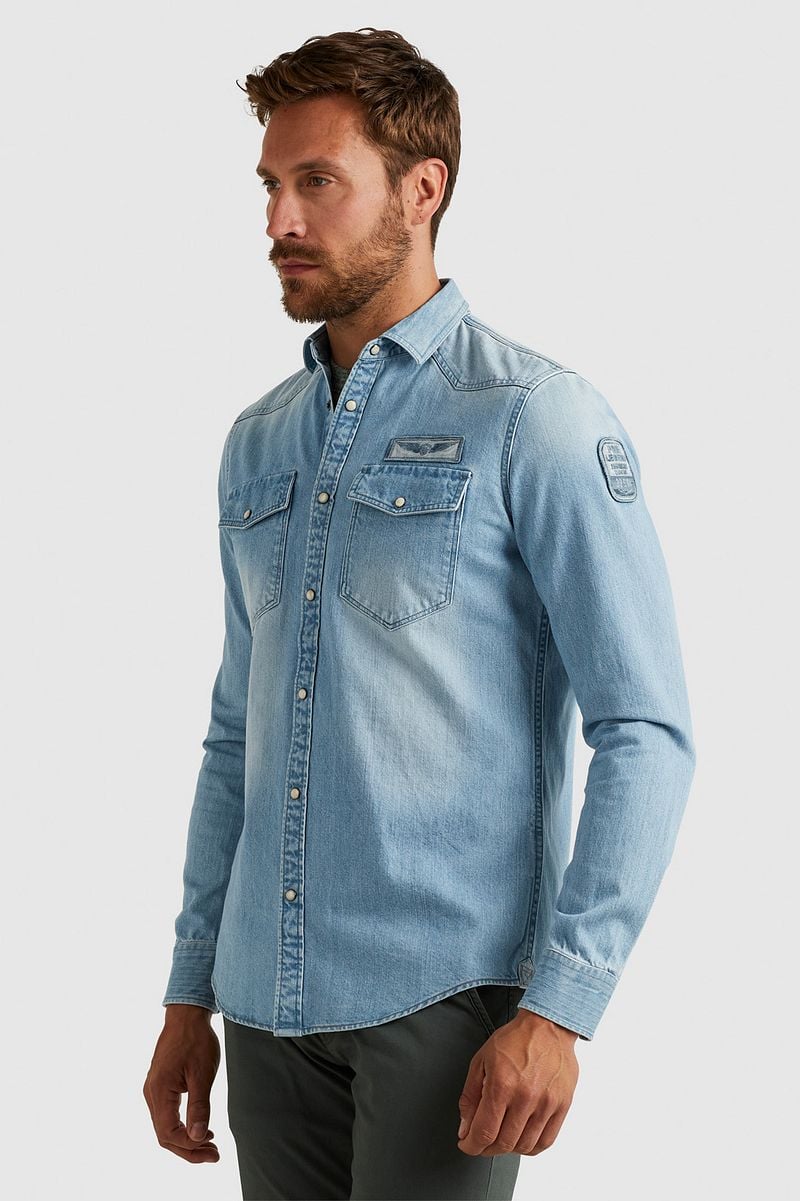 PME Legend Denim Hemd Blau - Größe 3XL günstig online kaufen