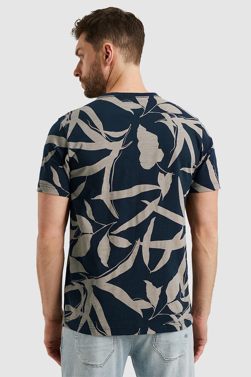PME Legend Jersey Slub T-Shirt Print Navy