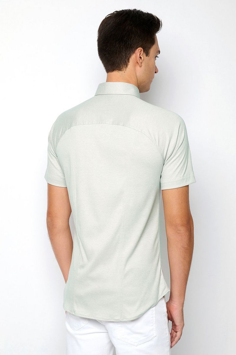Desoto Short Sleeve Jersey Overhemd Lichtgroen