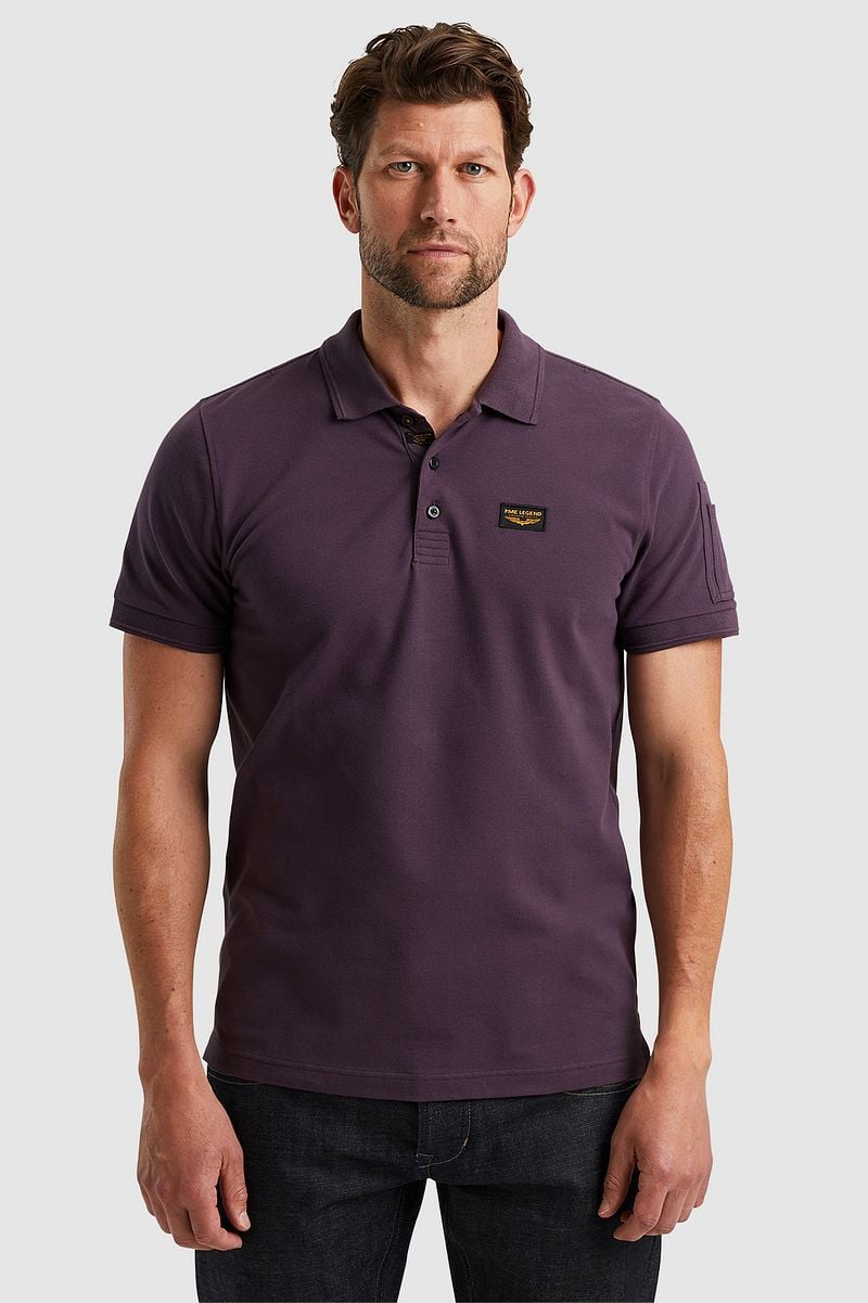 PME Legend Poloshirt Trackway Lila - Größe M günstig online kaufen