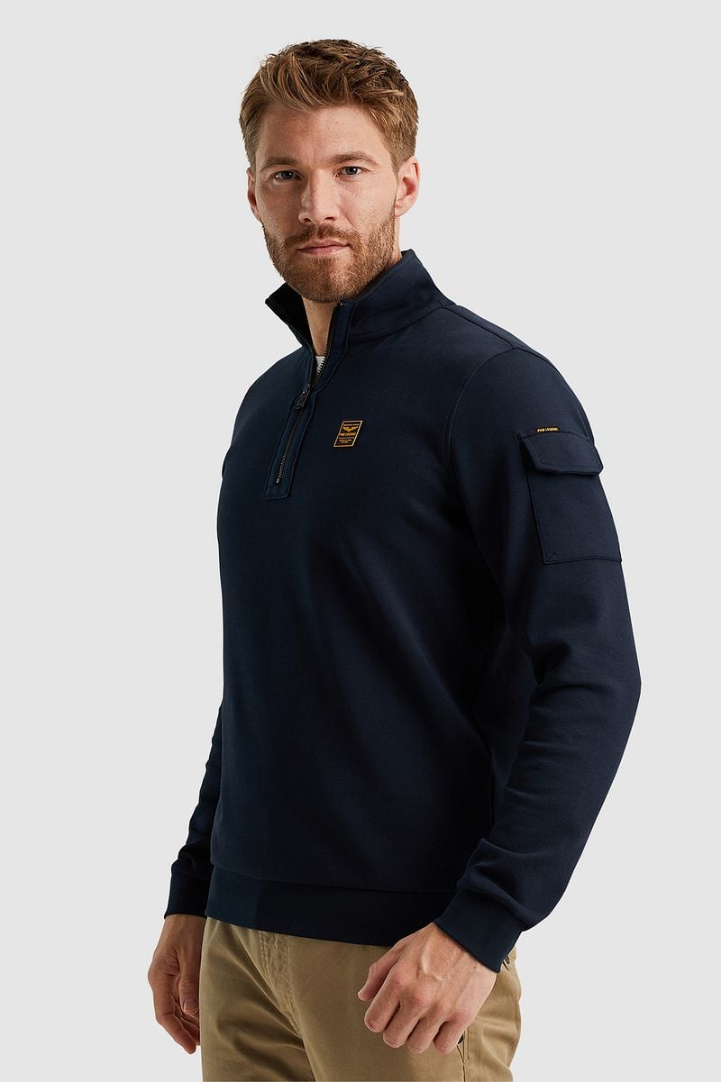 PME Legend Half Zip Pullover Interlock Olivgrün - Größe XXL günstig online kaufen