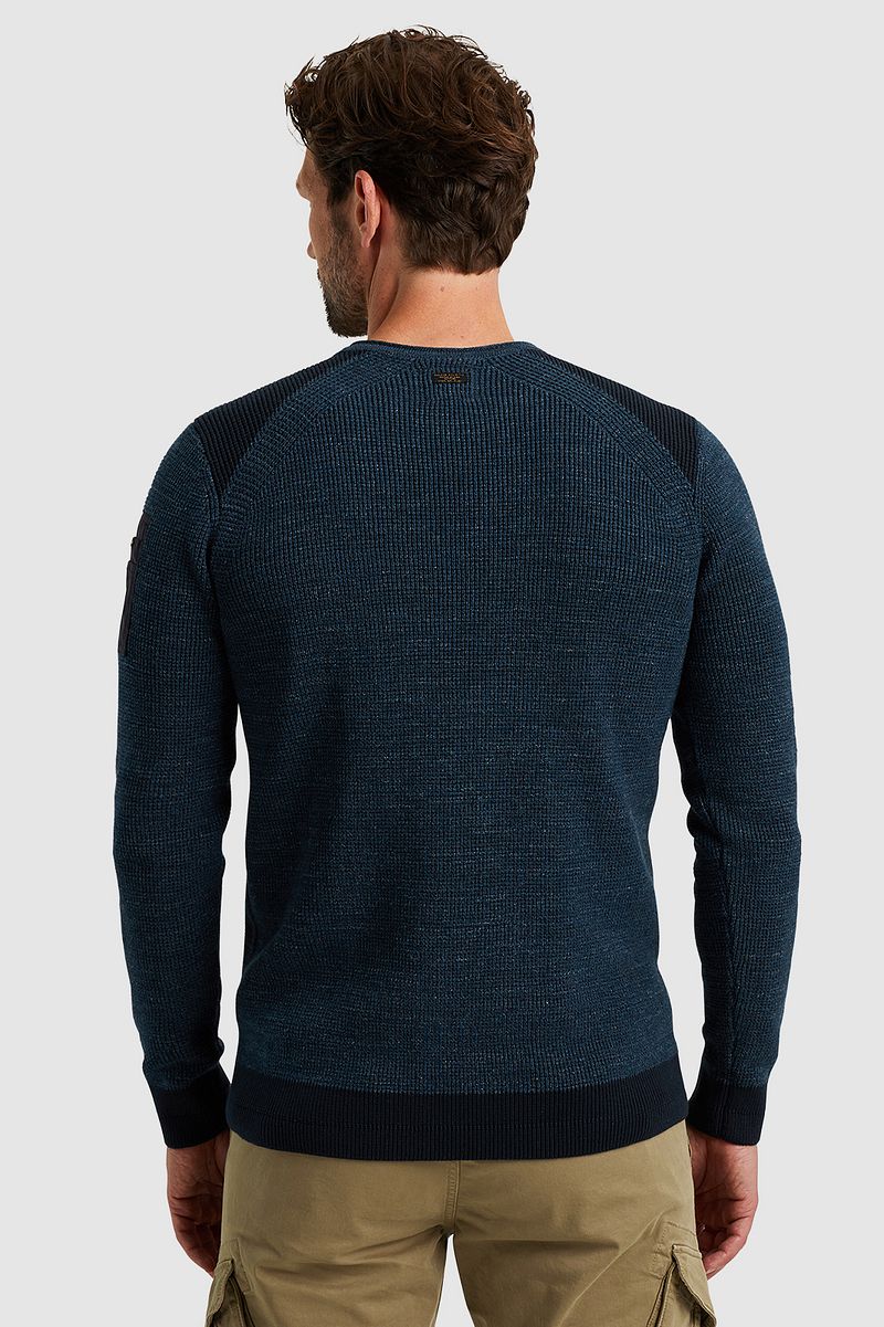PME Legend Trui Rib Melange Navy