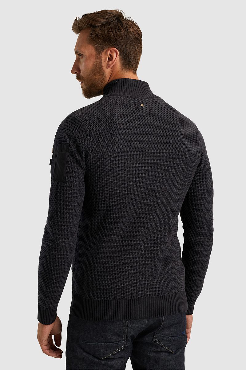PME Legend Vest Knitted Structure Zwart