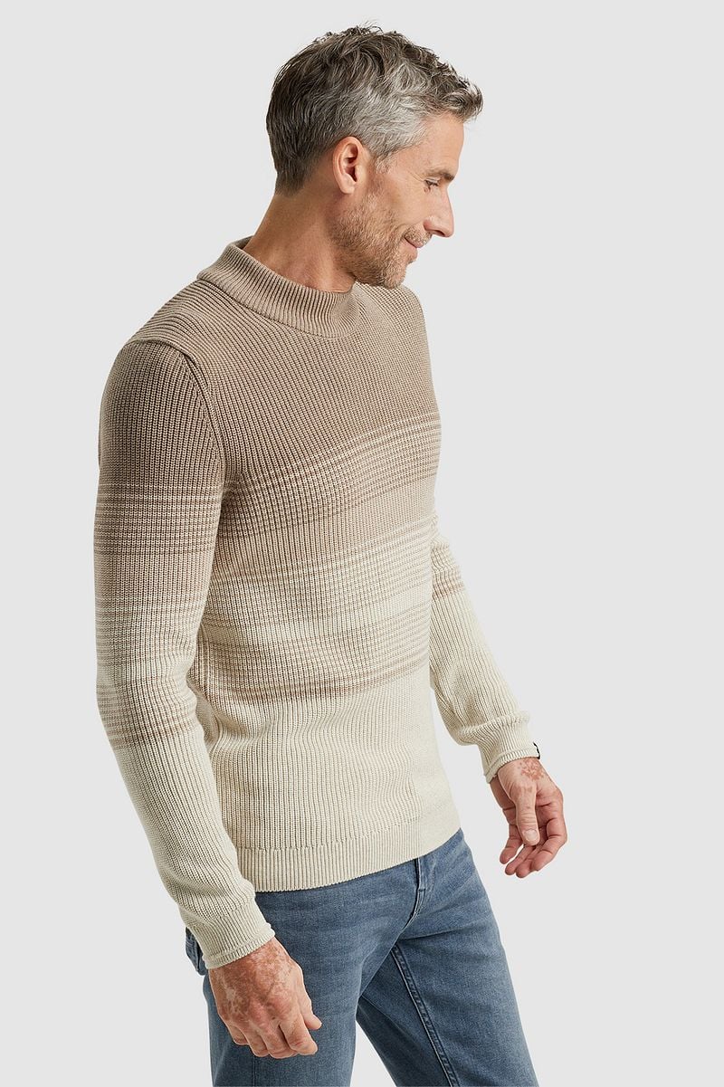 Vanguard Knitted Pullover Streifen Beige - Größe XXL günstig online kaufen