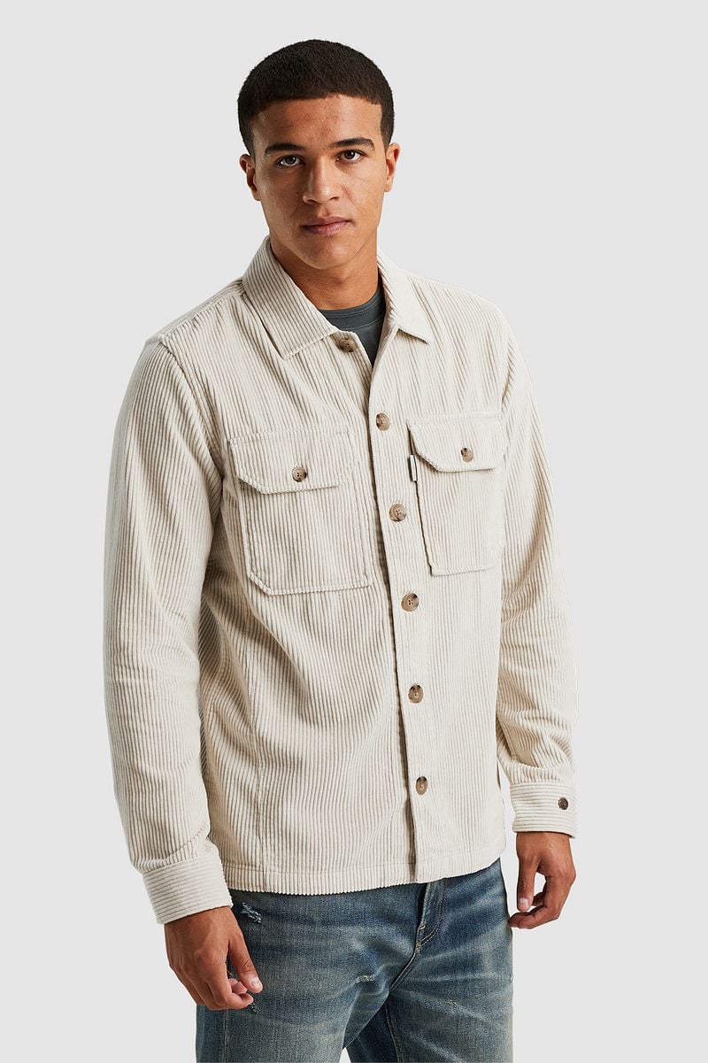 Cast Iron Overshirt Corduroy Ecru - Größe S günstig online kaufen