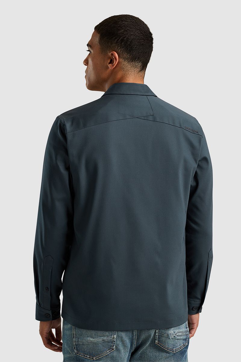 Cast Iron Overshirt Steel Blauw