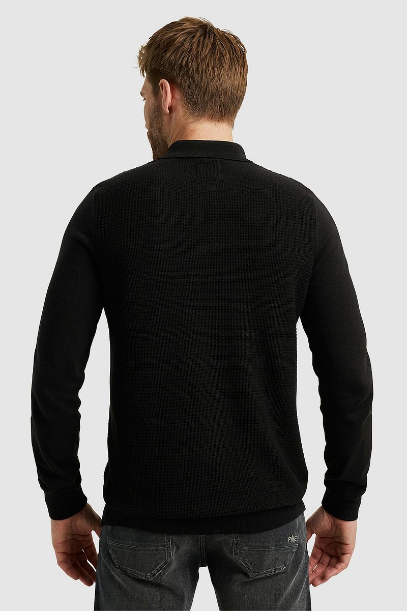 PME Legend Long Sleeve Poloshirt Zwart