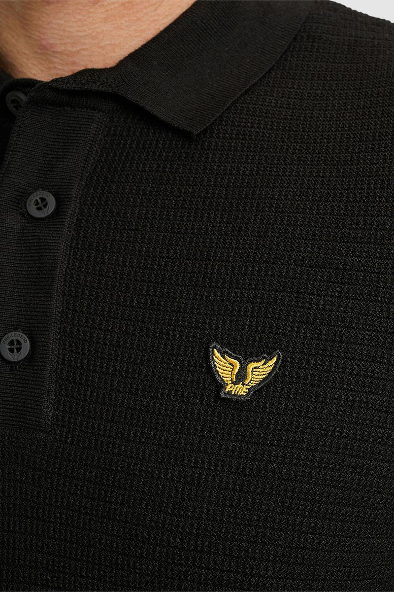 PME Legend Long Sleeve Poloshirt Zwart