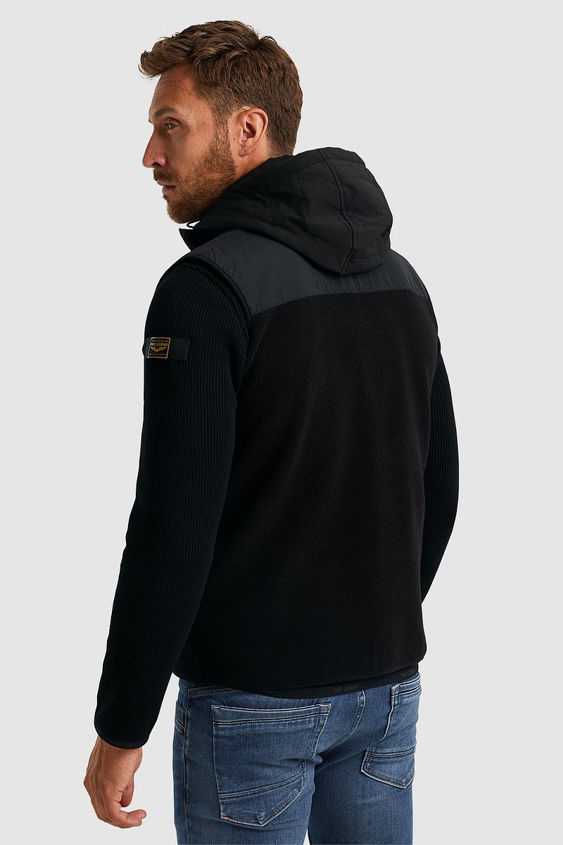 PME Legend Fleece Bodywarmer Zwart