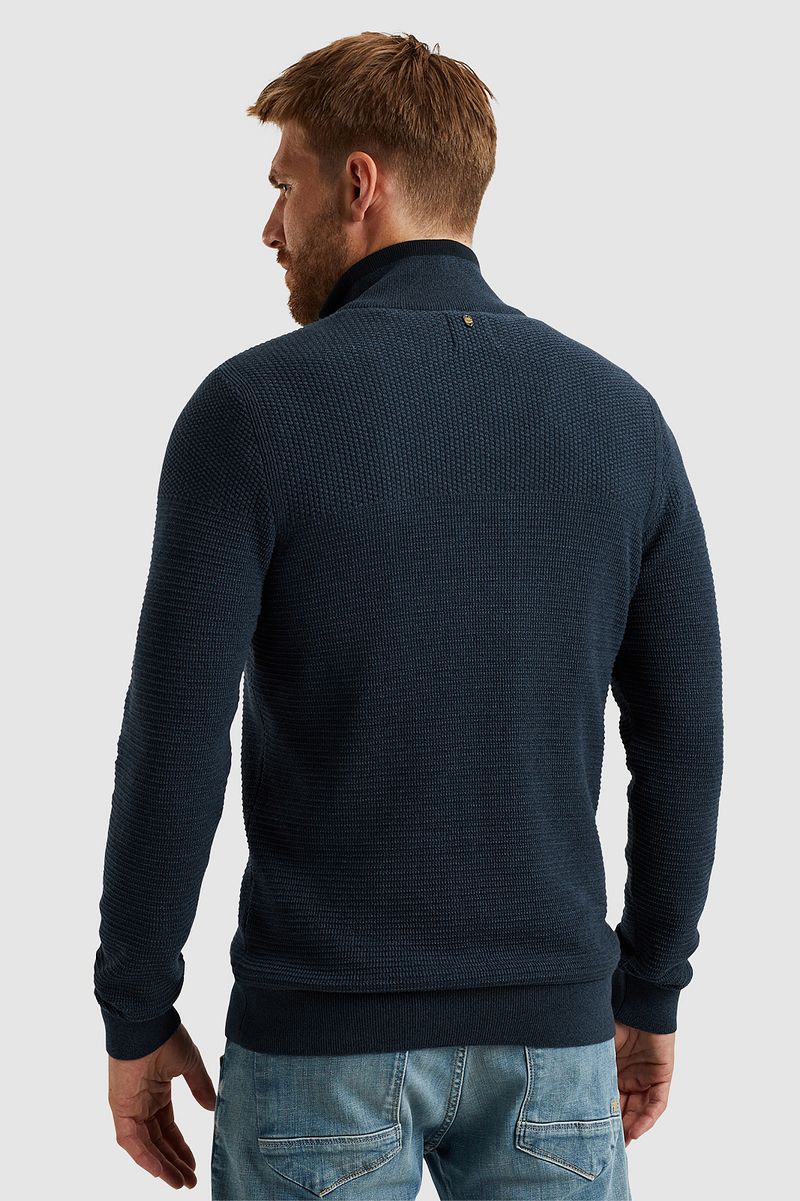 PME Legend Half Zip Trui Mouliné Navy