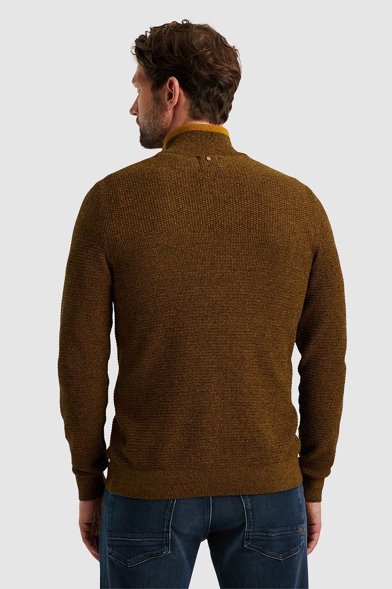 PME Legend Half Zip Trui Mouliné Bruin