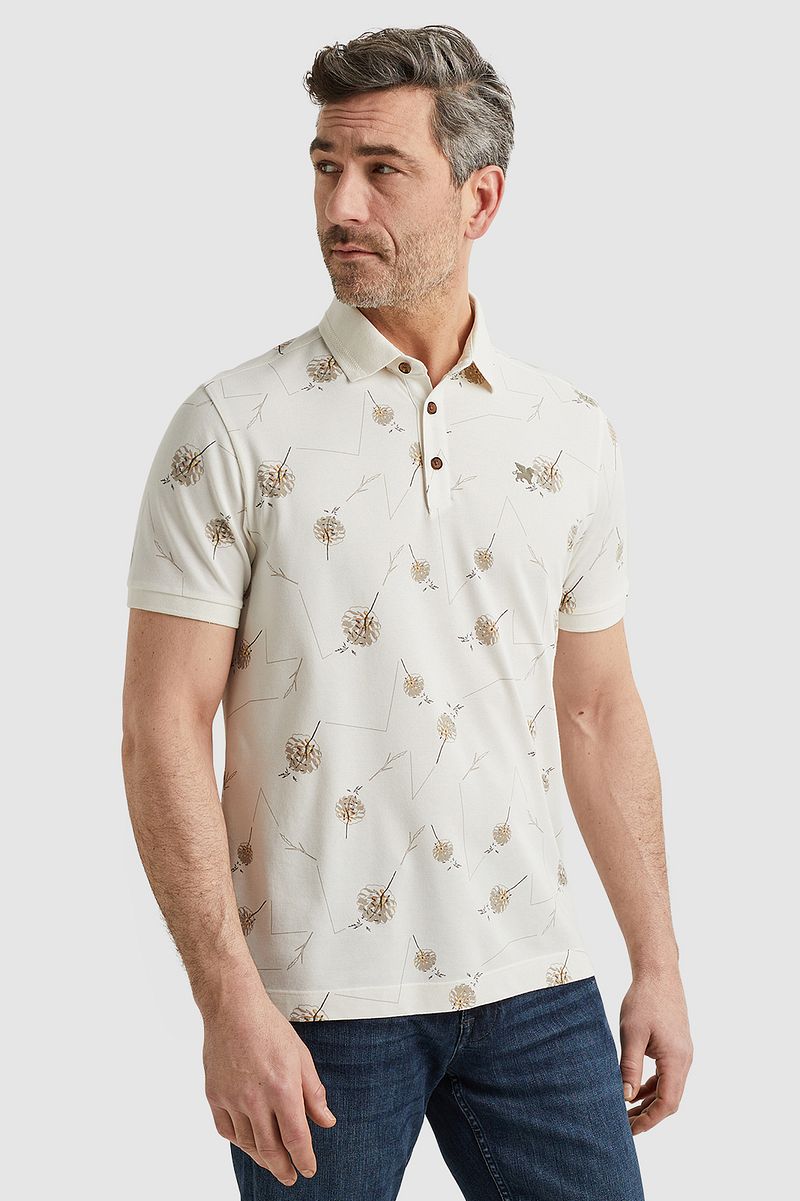 Vanguard Poloshirt Druck Ecru - Größe XL günstig online kaufen