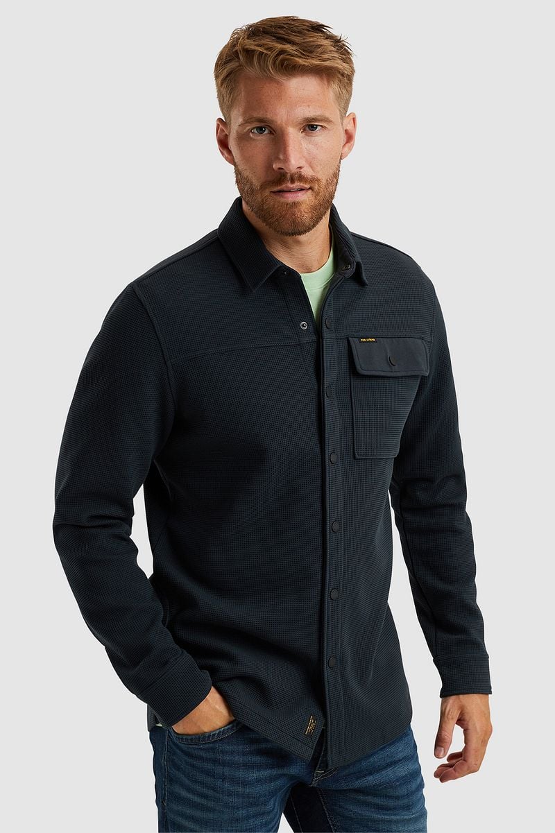 PME Legend Overshirt Waffle Navy - Größe XL günstig online kaufen
