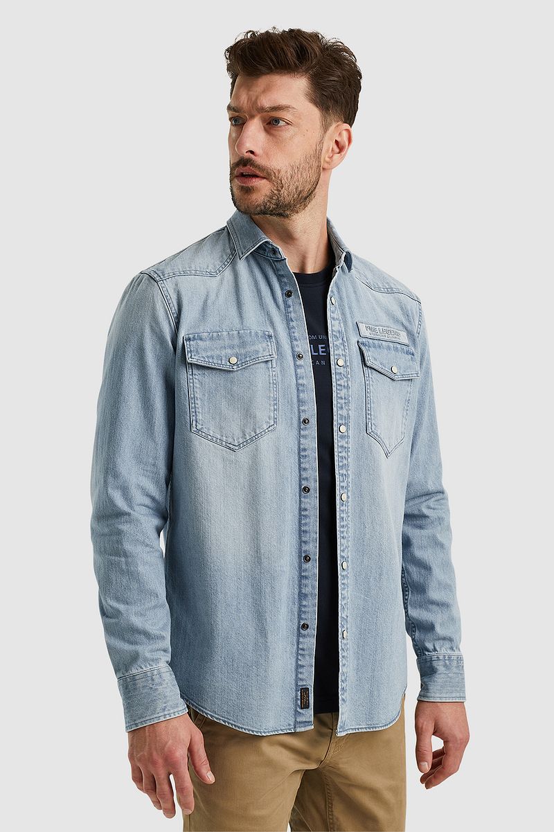 PME Legend Denim Hemd Hellblau - Größe 3XL günstig online kaufen