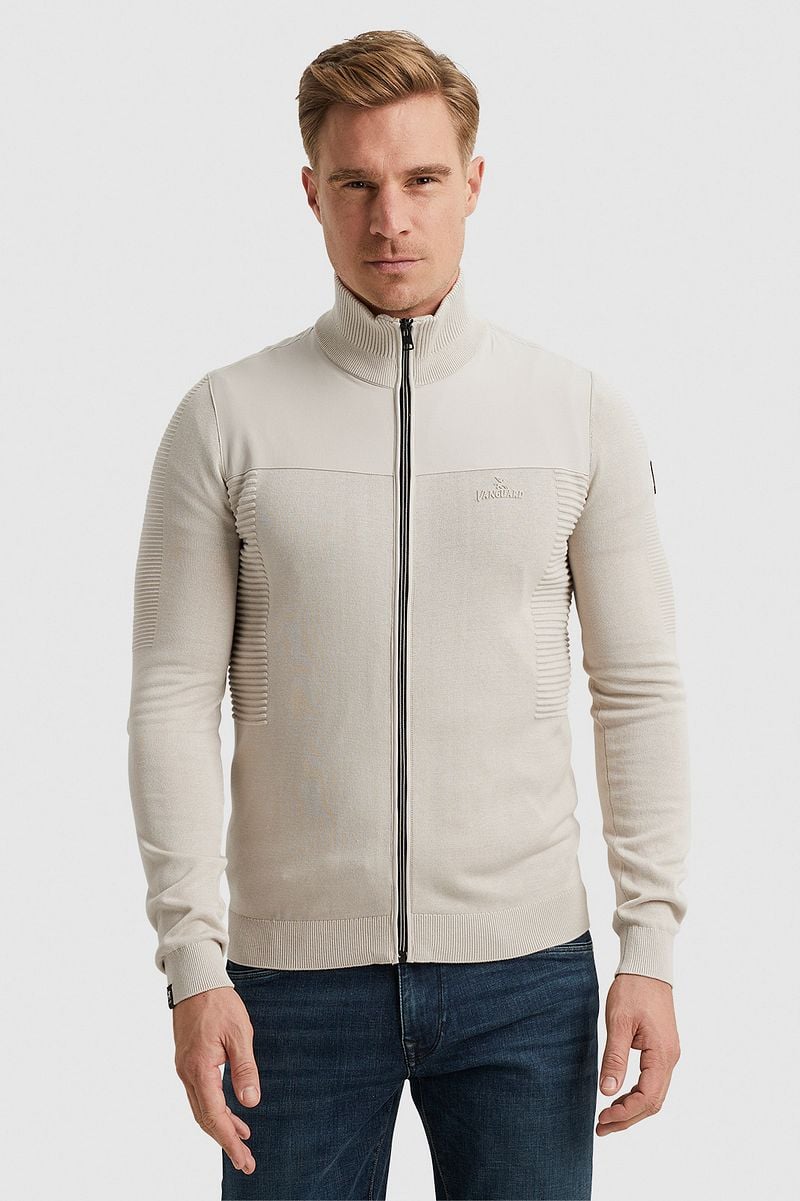 Vanguard Strickjacke Modal Ecru - Größe XXL günstig online kaufen