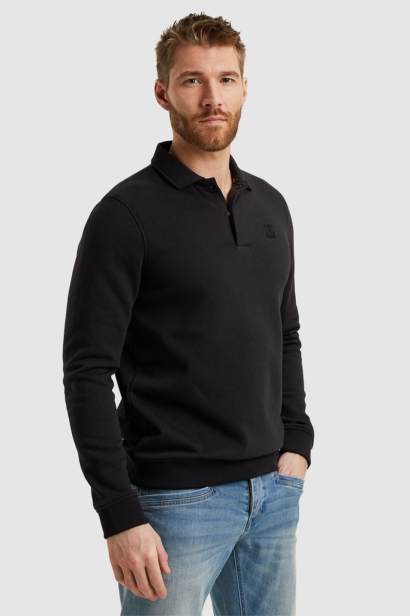 PME Legend Polo Sweatshirt Schwarz - Größe XL günstig online kaufen