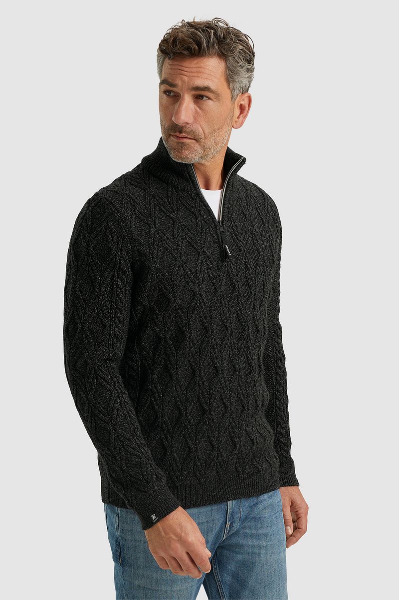 Vanguard Halfzip Pullover Heavy Knit Schwarz - Größe XL günstig online kaufen