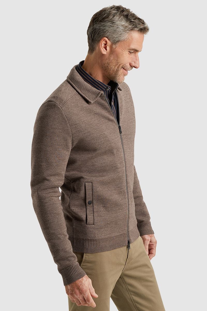 Vanguard Strickjacke Wool Blend Braun - Größe L günstig online kaufen