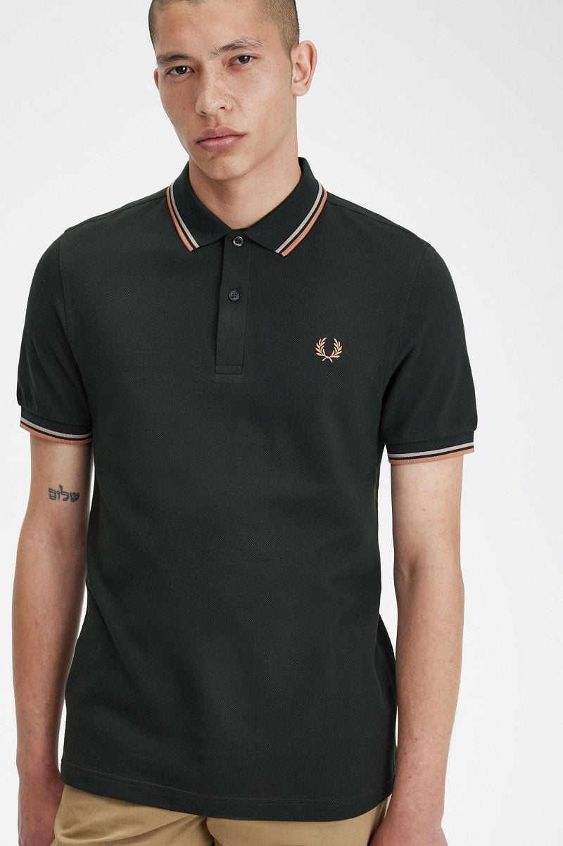Fred Perry Polo M3600 Donkergroen U94