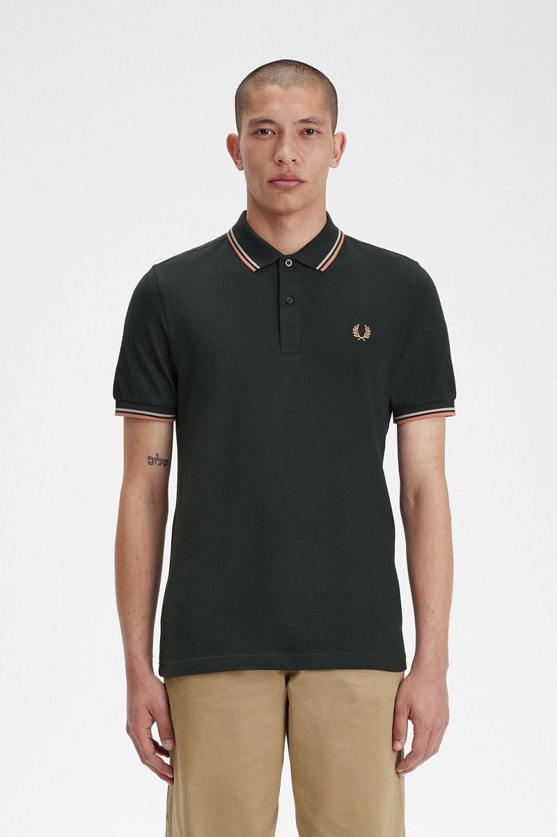 Fred Perry Polo M3600 Donkergroen U94