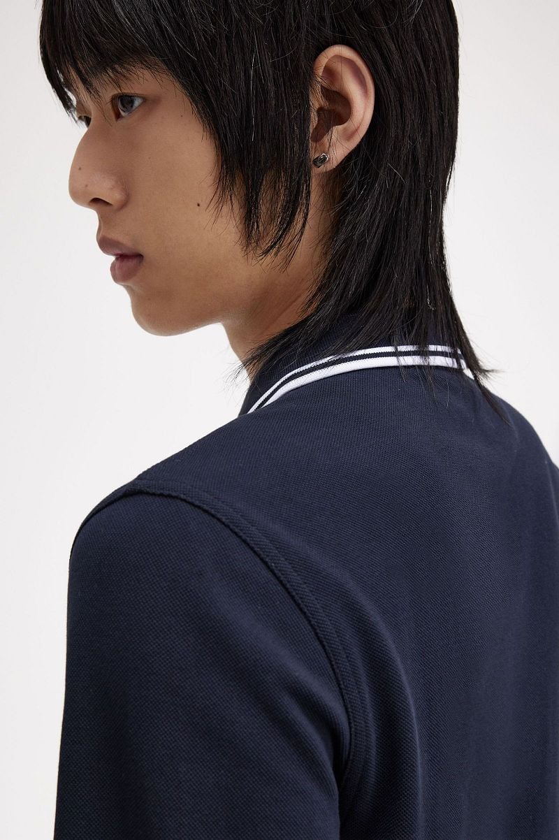 Fred Perry Longsleeve Polo Navy 238