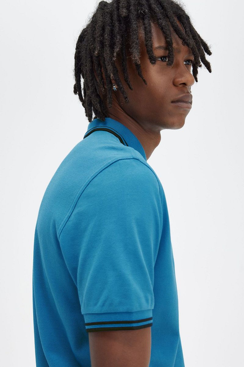 Fred Perry Polo M3600 Mid Blauw V35