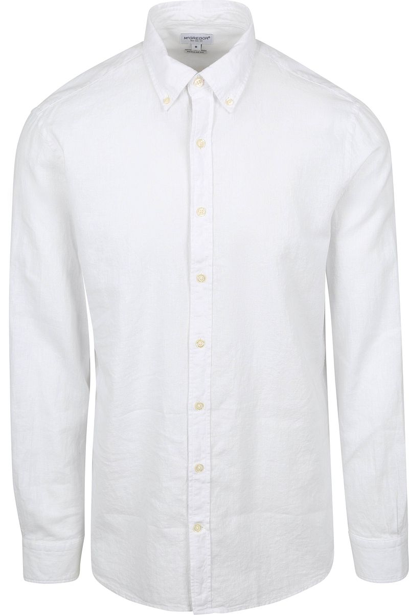 McGregor Hemd Linen Blend Weiß - Größe XXL günstig online kaufen