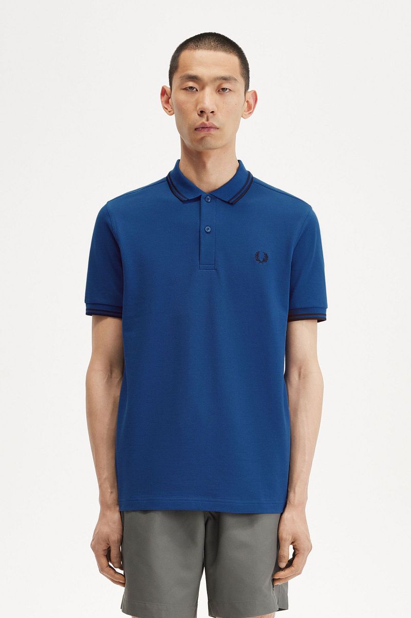 Fred Perry Poloshirt M3600 Kobaltblau R84 - Größe M günstig online kaufen